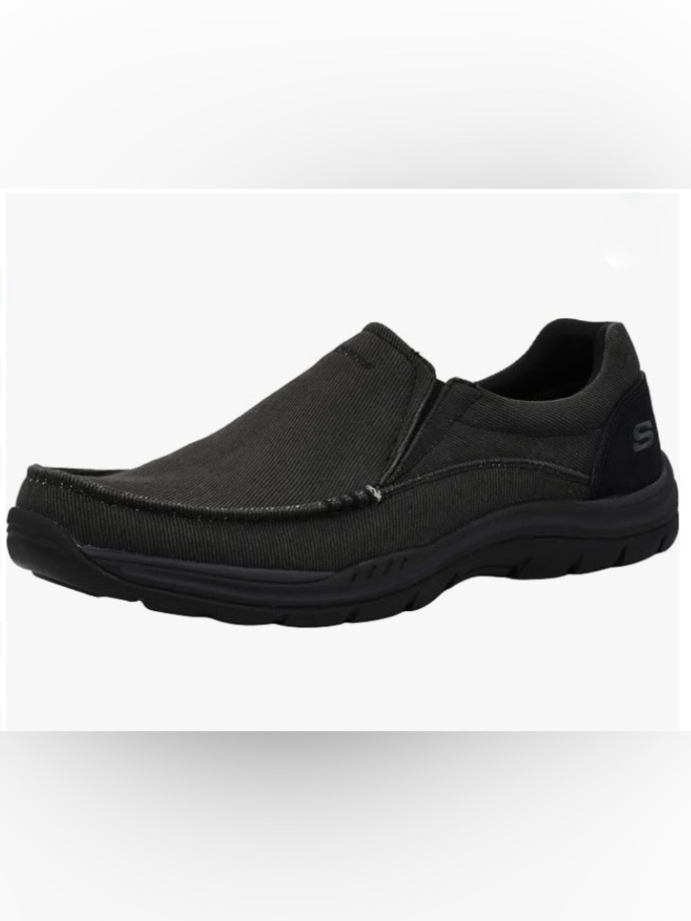 Skechers Men's Black Slip-On Comfort Loafers Size 10.5 XW